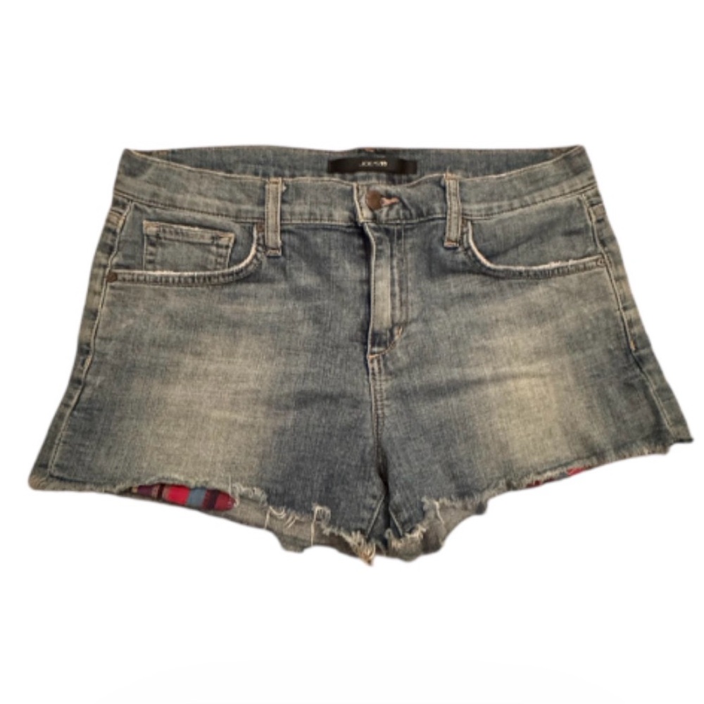 Joe’s Jeans Women’s Denim Shorts with Beautiful Colorful Serape Peek-out Pockets